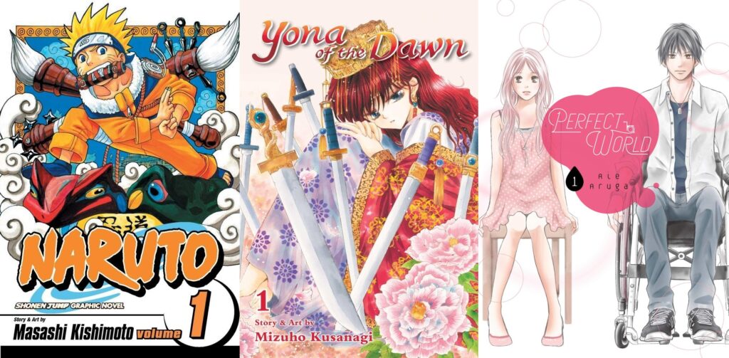 Popular Manga Series from Genres like Shonen, Shojo & Josei.